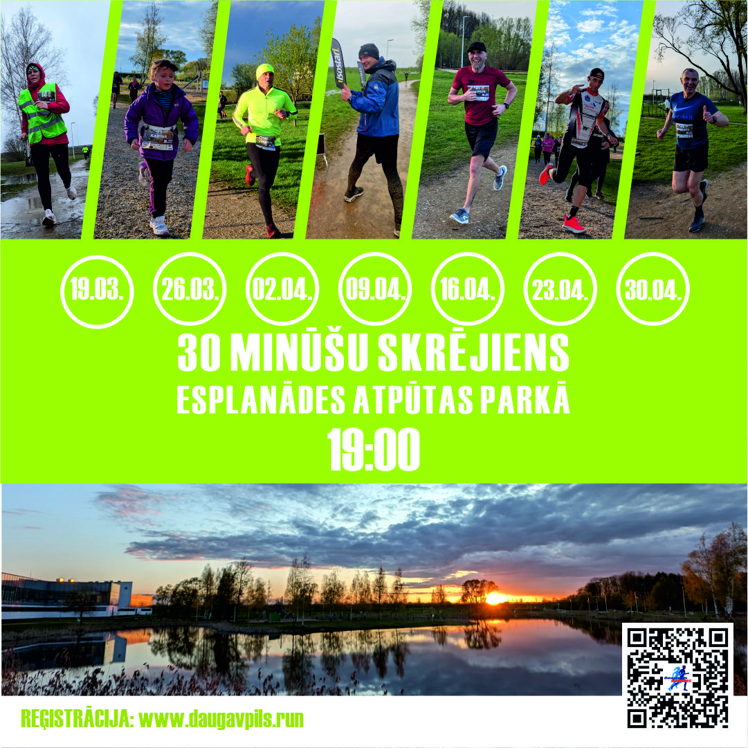 30 minūšu skrējiens 2025