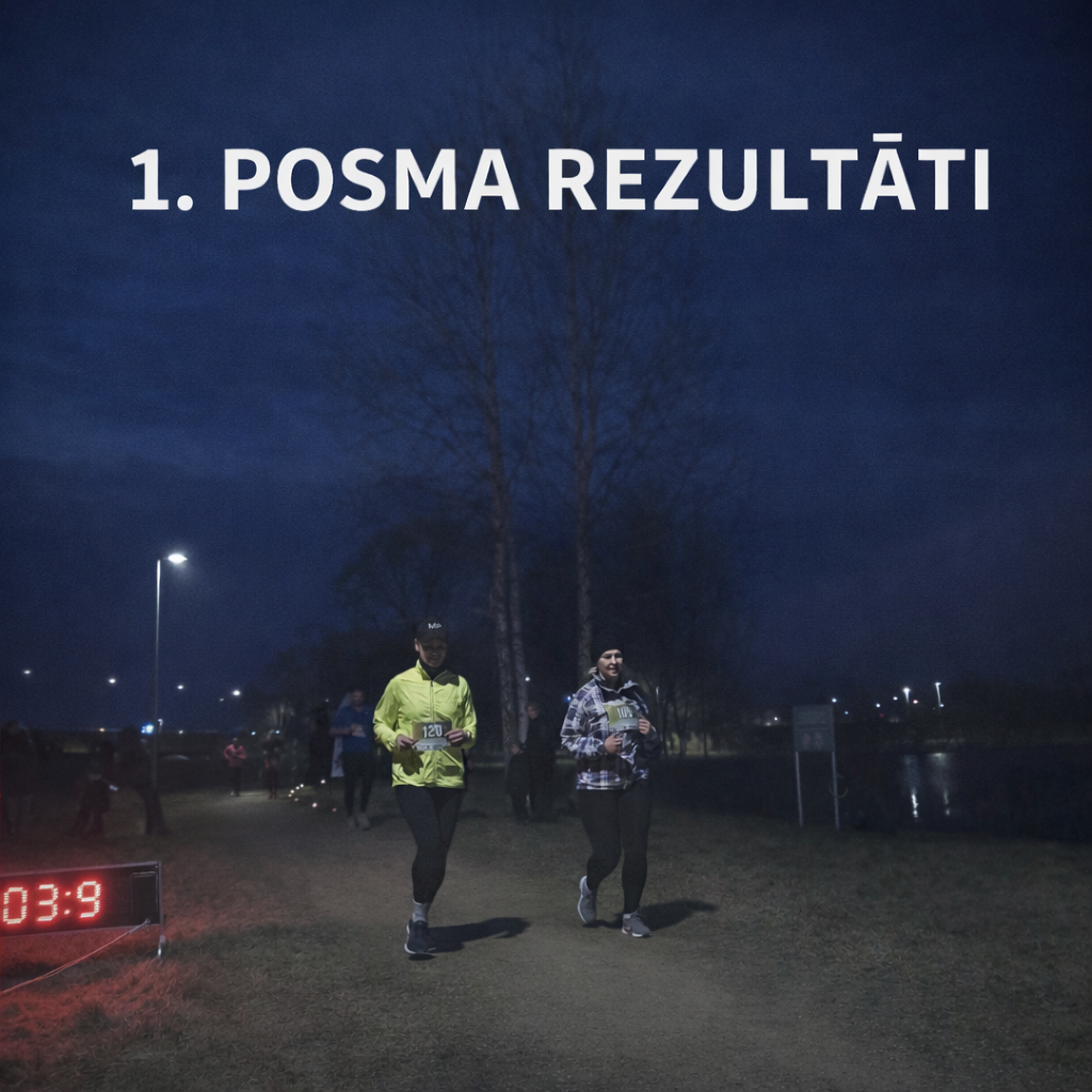 1. posma rezultāti – 30 minūšu skrējiens 2026