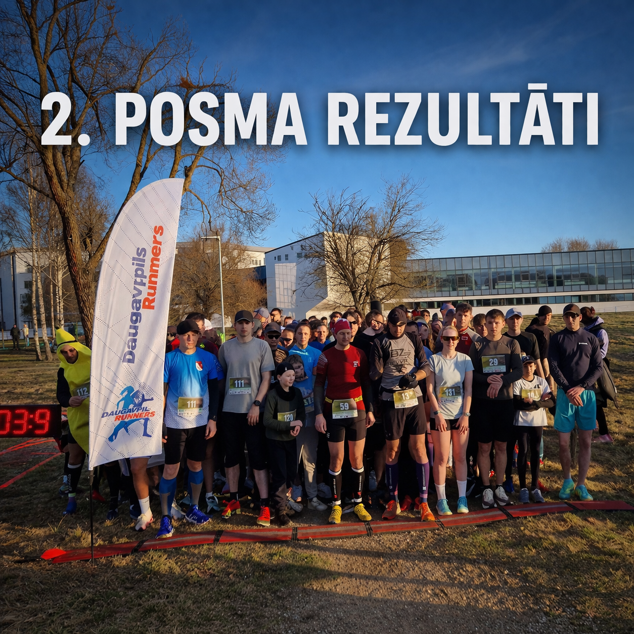 2. posma rezultāti – 30 minūšu skrējiens 2026